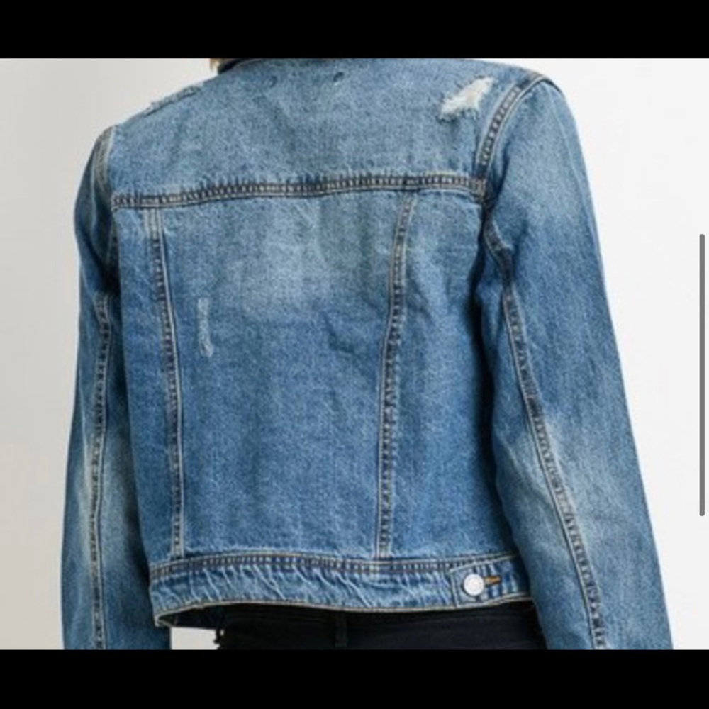 Plus Size Denim Jacket - Picture 3 of 4